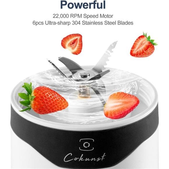 18oz Portable Blender USB Rechargeable with 6 Blades - Picture 5 of 6